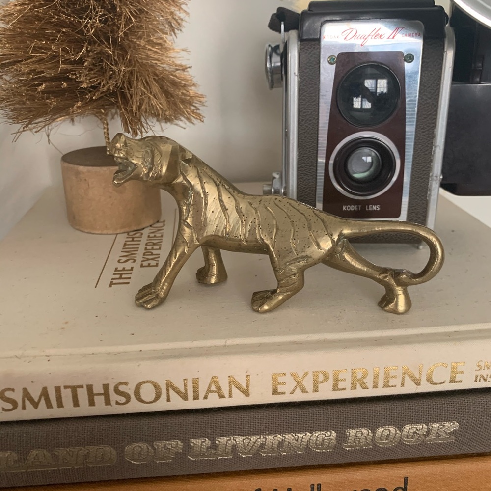 Vintage Brass Tiger